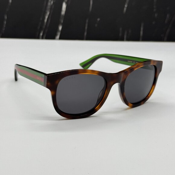 NEW GUCCI GG0003SN 003 MEN HAVANA GREEN SUNGLASSES GUCCI - Picture 1 of 11